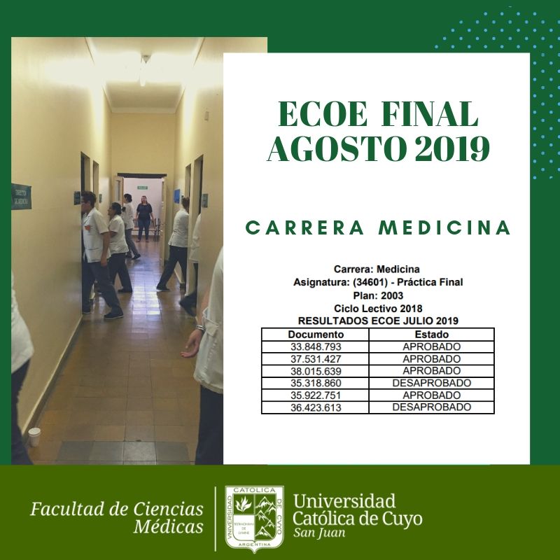 ECOE MEDICINA AGOSTO19