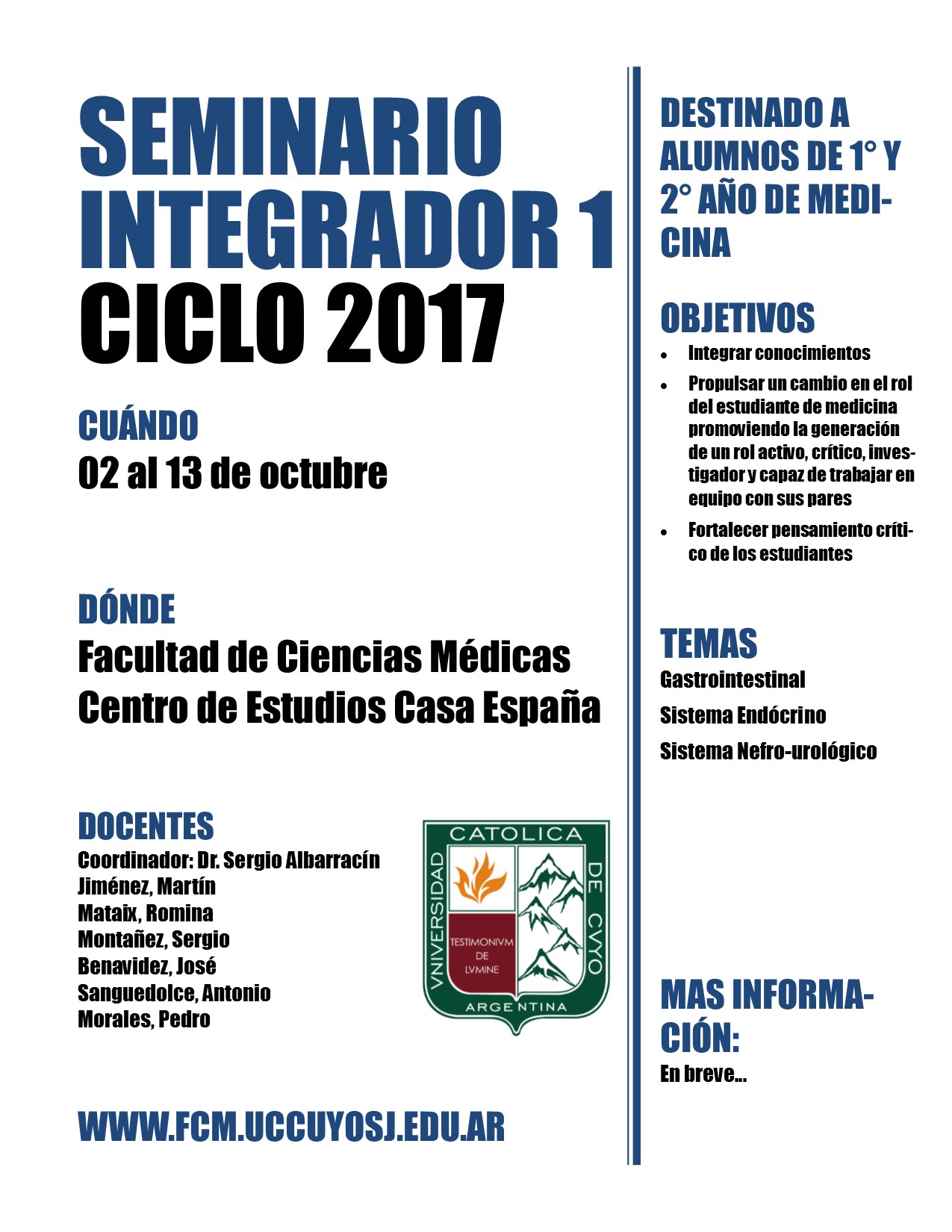 Medicina seminario integrador 2017