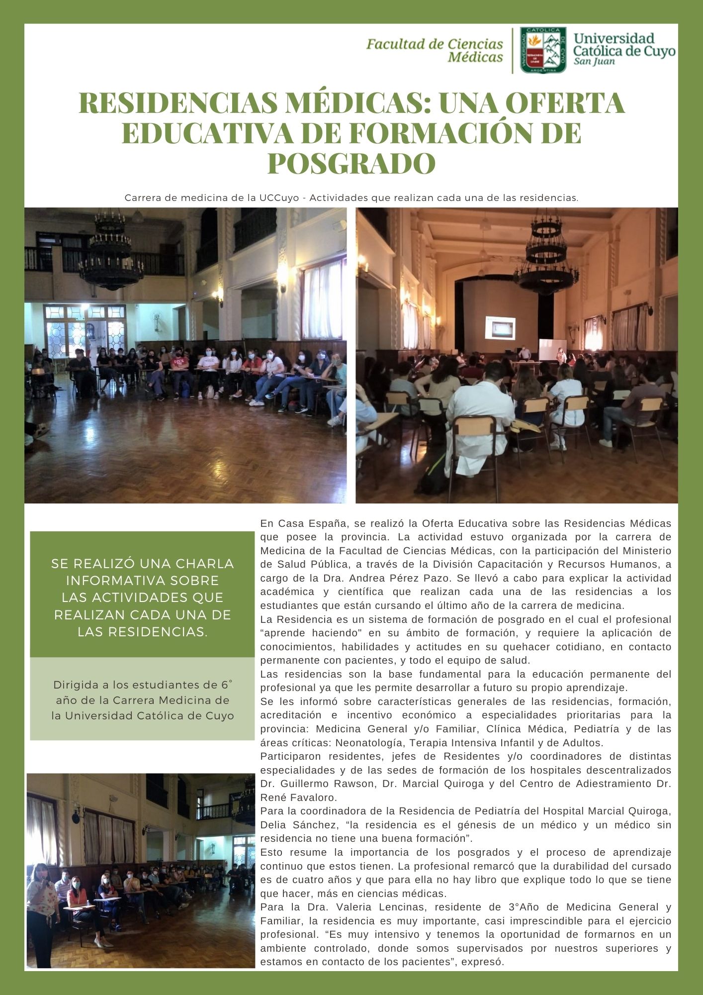 Residencias medicas charla